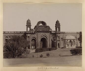 (INDIA/CEYLON [SRI LANKA]--BOURNE/SHEPHERD/SCOWEN/SKEEN) Album with approx. 60 photos: Jaipur, Agra, Lucknow, Darjeeling & Mt. Everest.